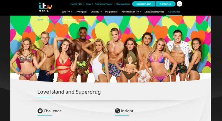 Love island and Superdrug sponsorship